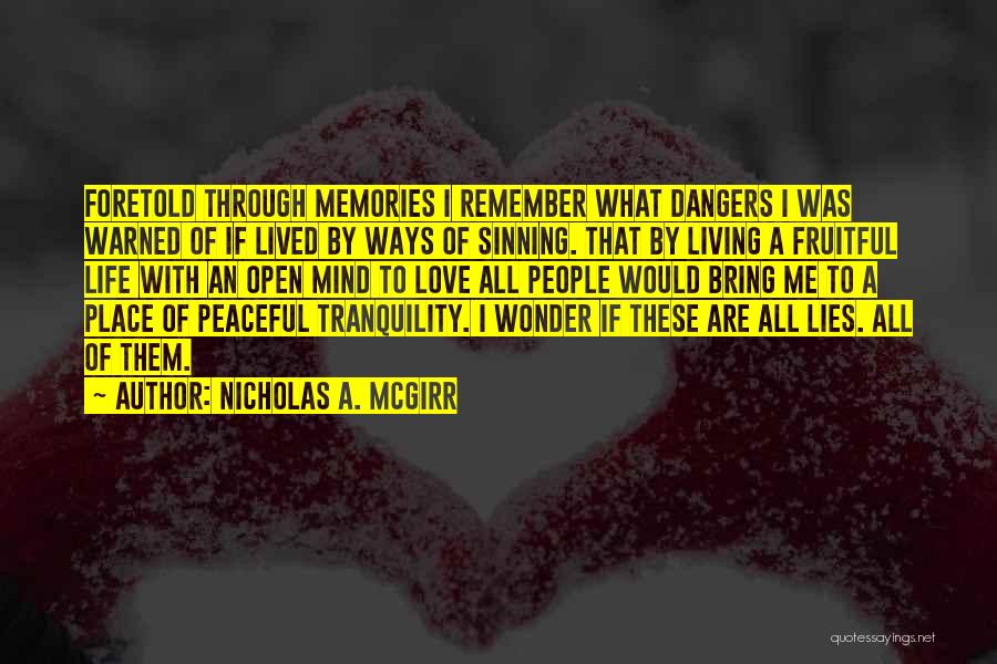 A Place To Remember Quotes By Nicholas A. McGirr