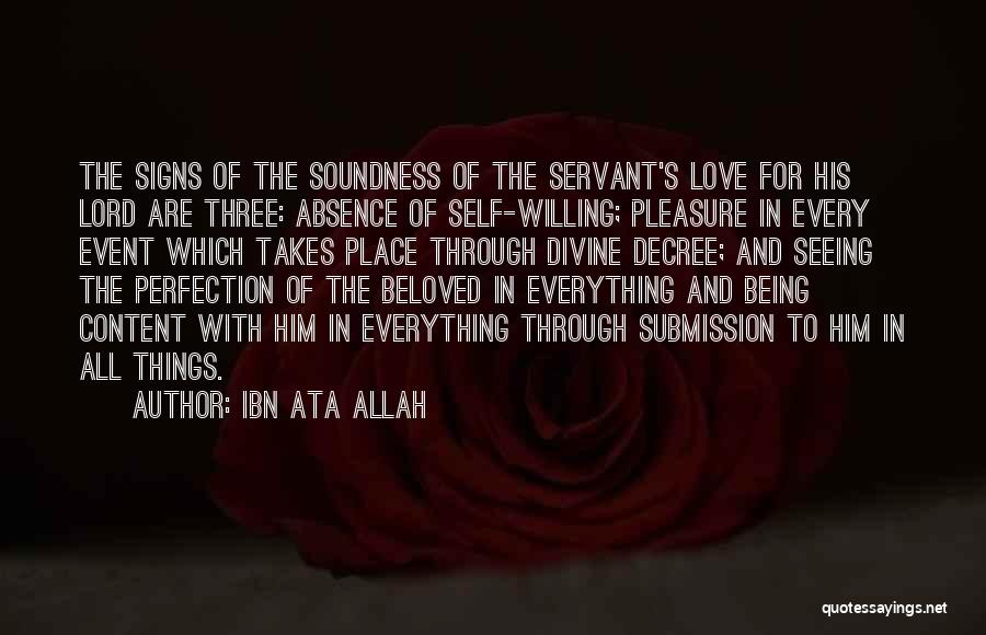 A Place Where You Are Content Quotes By Ibn Ata Allah