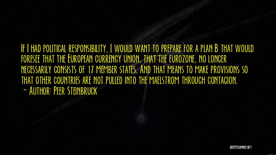 A Plan B Quotes By Peer Steinbruck