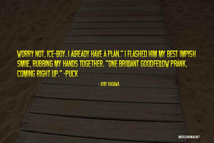 A Plan Coming Together Quotes By Julie Kagawa A Plan Coming Together Quotes By Julie Kagawa