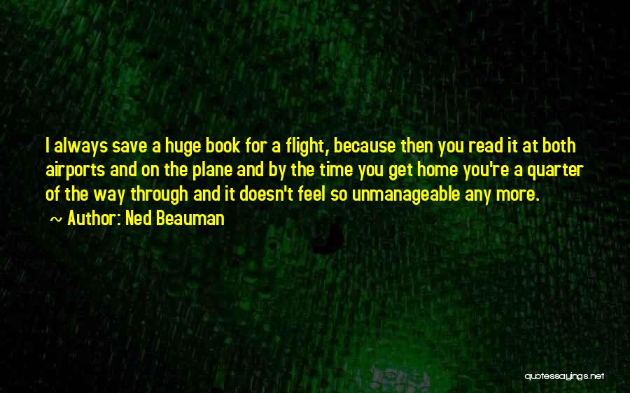 A Plane Quotes By Ned Beauman