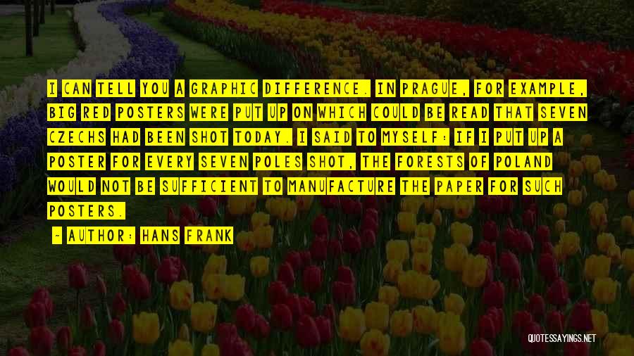 A Poster Quotes By Hans Frank