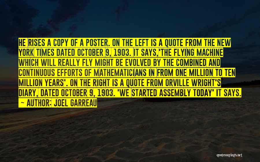 A Poster Quotes By Joel Garreau