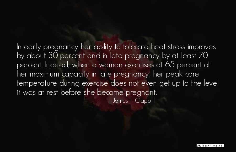 A Pregnant Woman Quotes By James F. Clapp III