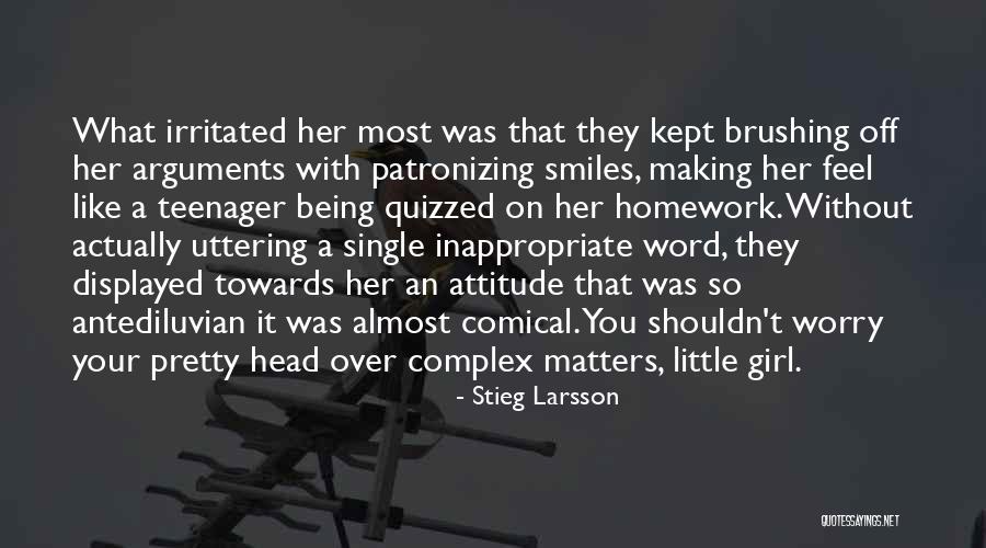 A Pretty Girl Quotes By Stieg Larsson A Pretty Girl Quotes By Stieg Larsson