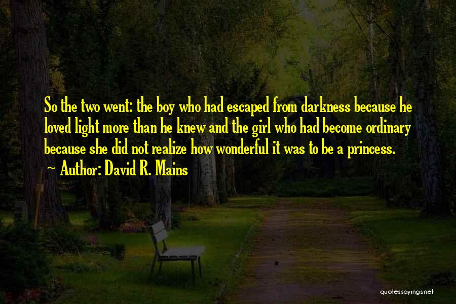 A Princess Quotes By David R. Mains