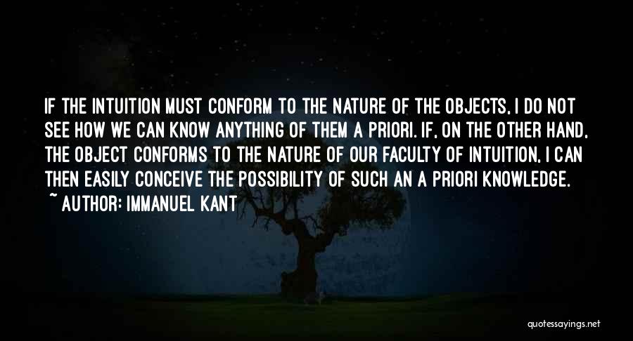 A Priori Quotes By Immanuel Kant