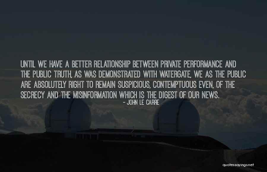A Private Relationship Quotes By John Le Carre A Private Relationship Quotes By John Le Carre