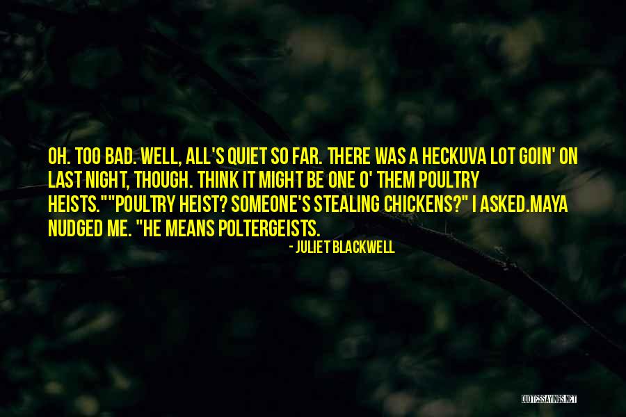 A Quiet Night Quotes By Juliet Blackwell