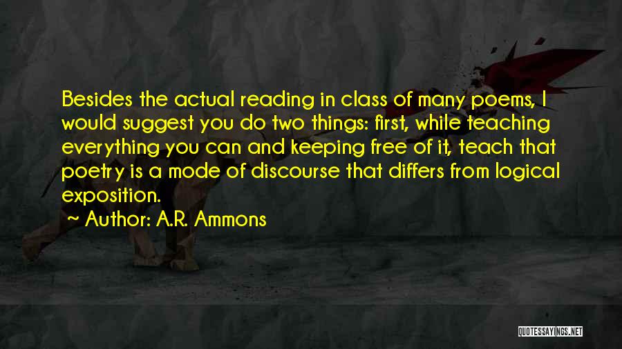 A.R. Ammons Quotes 184616