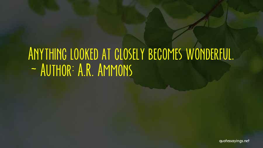 A.R. Ammons Quotes 2156940