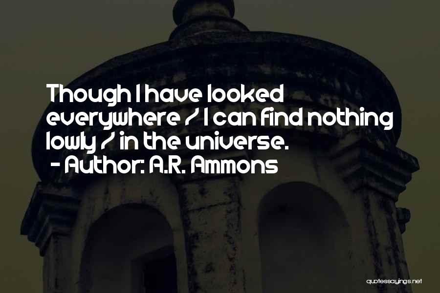 A.R. Ammons Quotes 330547