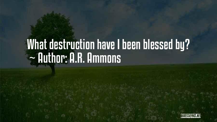 A.R. Ammons Quotes 747175