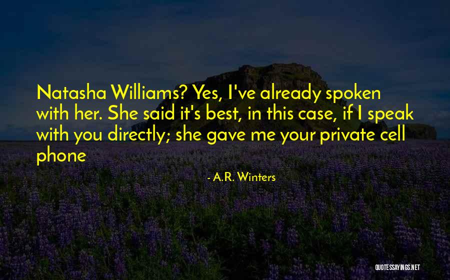 A.R. Winters Quotes 1415363