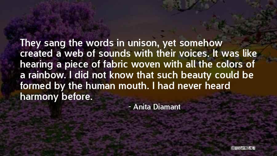 A Rainbow Quotes By Anita Diamant