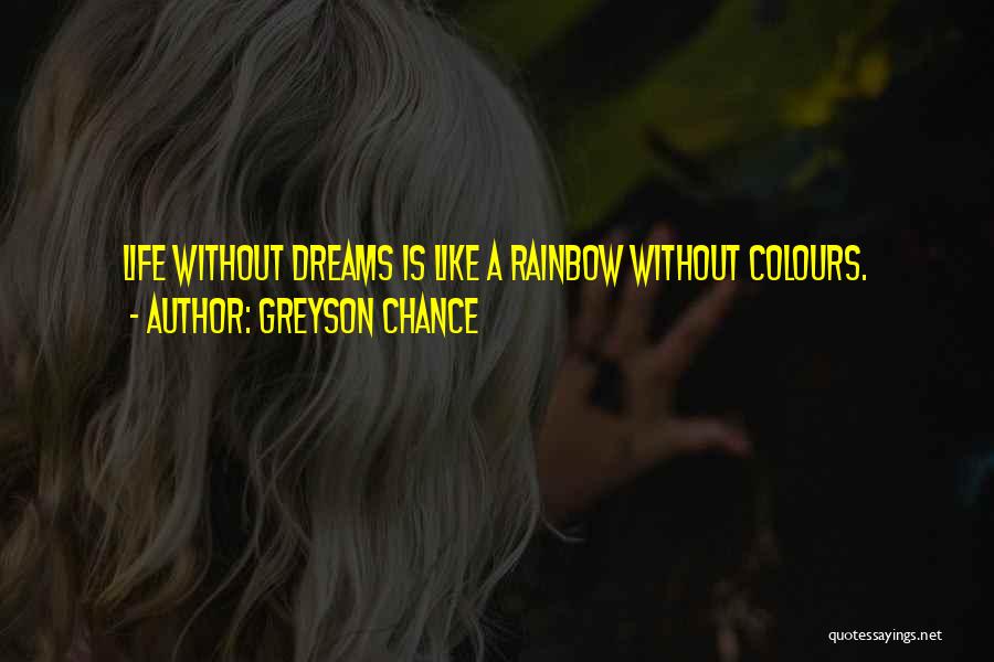 A Rainbow Quotes By Greyson Chance