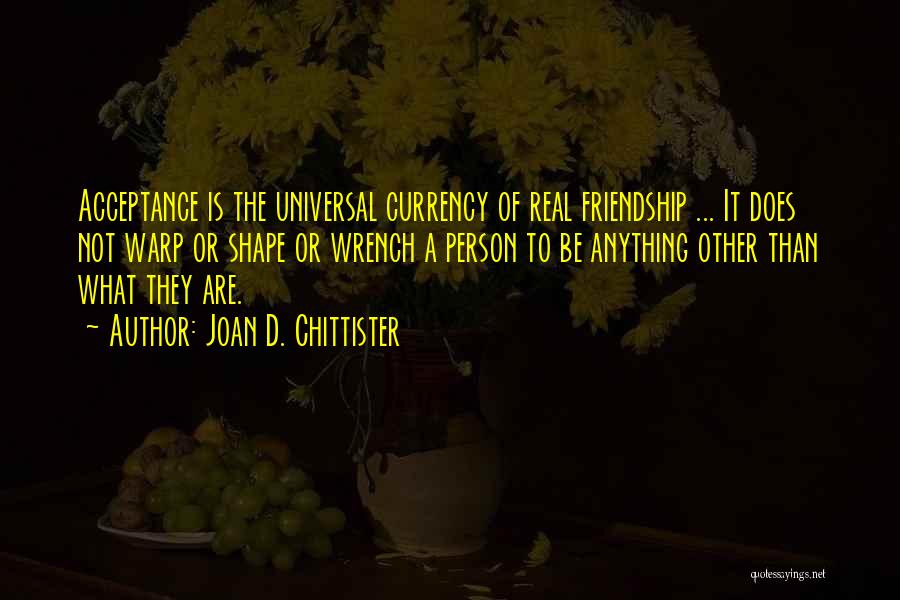 A Real Friendship Quotes By Joan D. Chittister