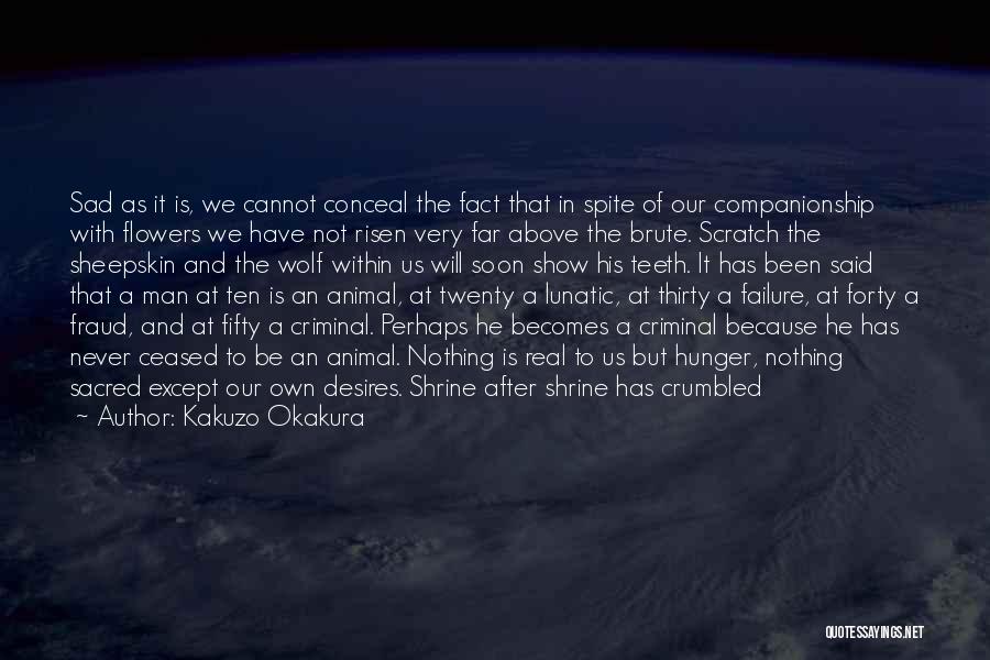 A Real Man Should Never Quotes By Kakuzo Okakura