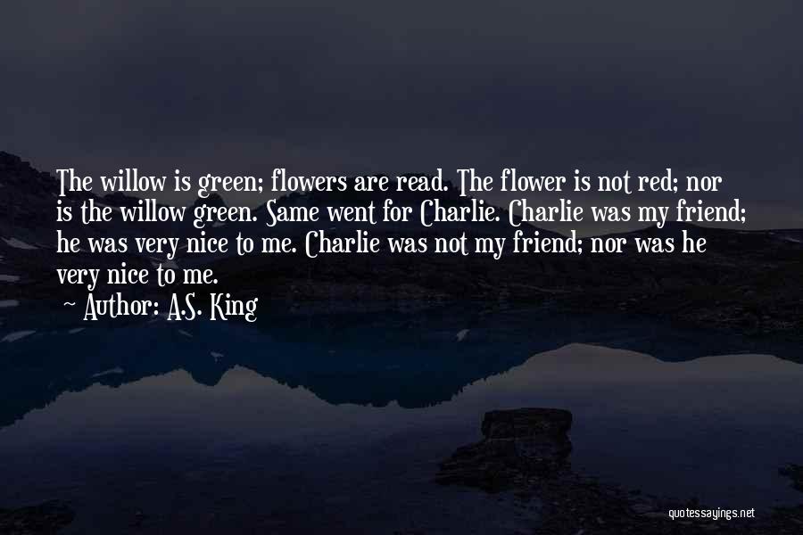 A Red Flower Quotes By A.S. King