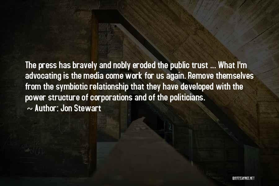 A Relationship Is Nothing Without Trust Quotes By Jon Stewart