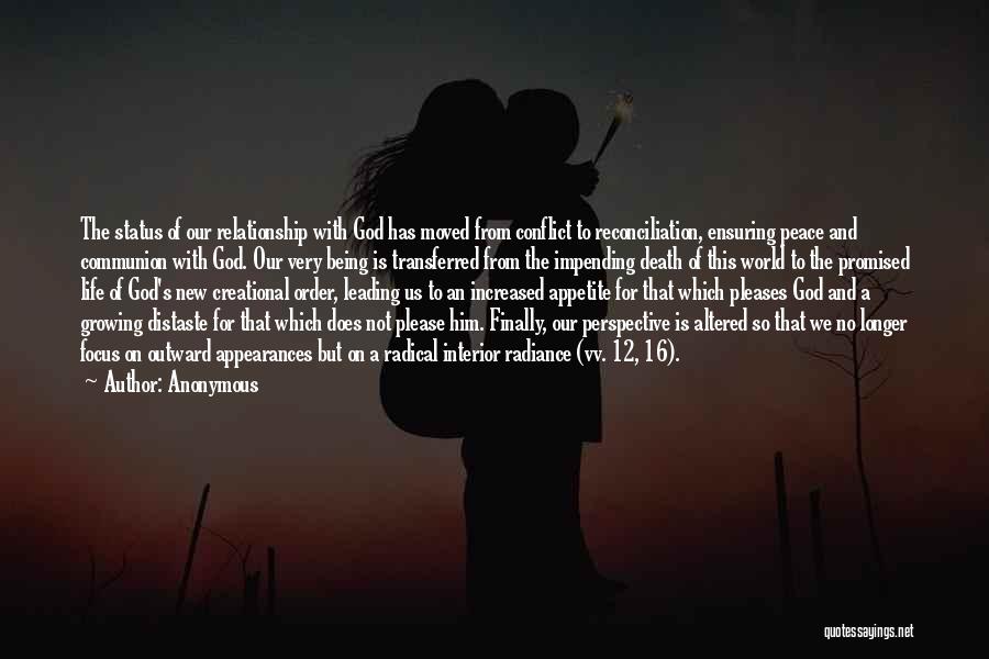 A Relationship With God Quotes By Anonymous