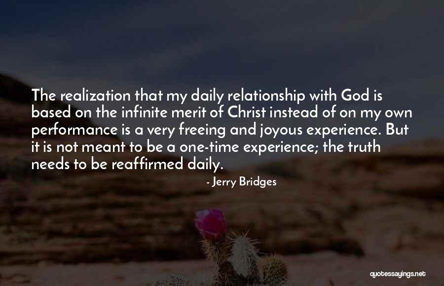 A Relationship With God Quotes By Jerry Bridges