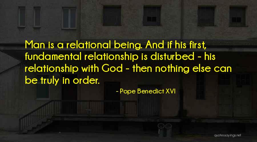 A Relationship With God Quotes By Pope Benedict XVI