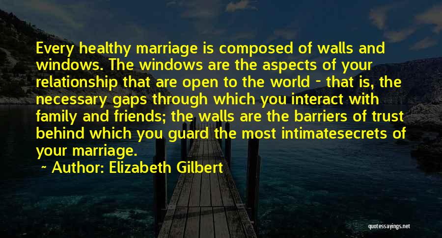 A Relationship Without Trust Quotes By Elizabeth Gilbert