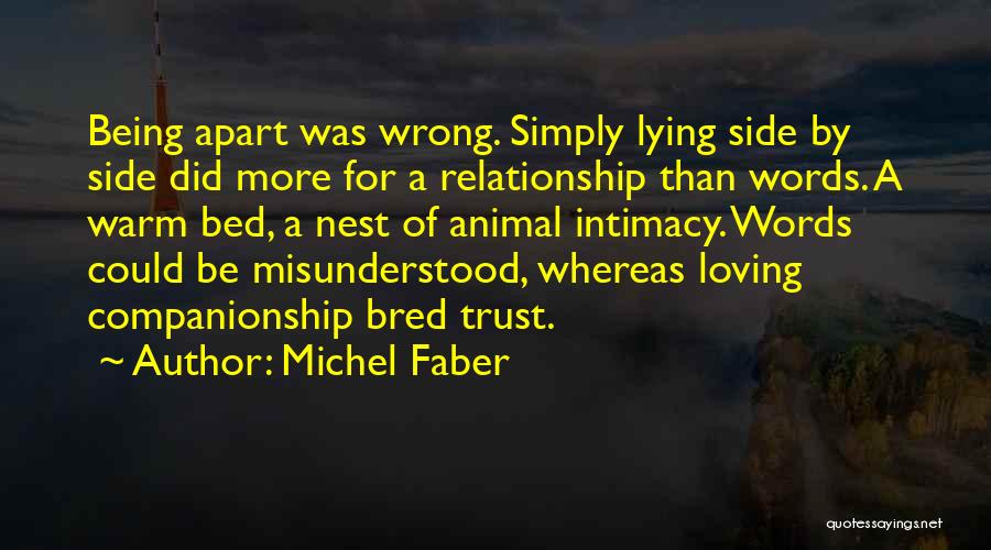 A Relationship Without Trust Quotes By Michel Faber