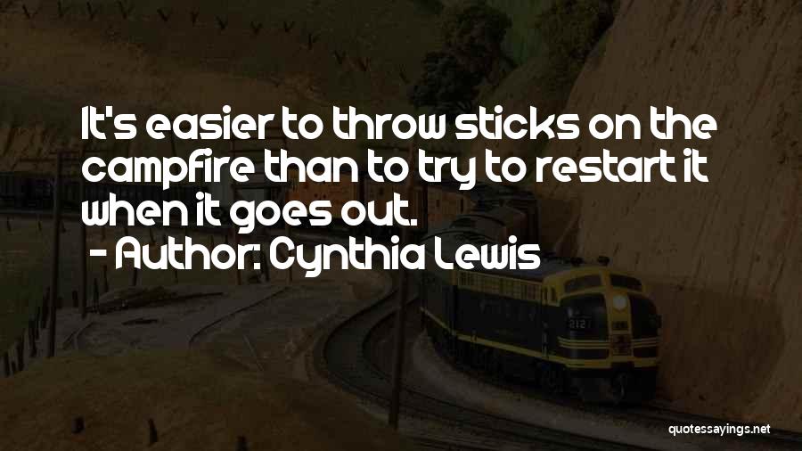 A Restart Quotes By Cynthia Lewis