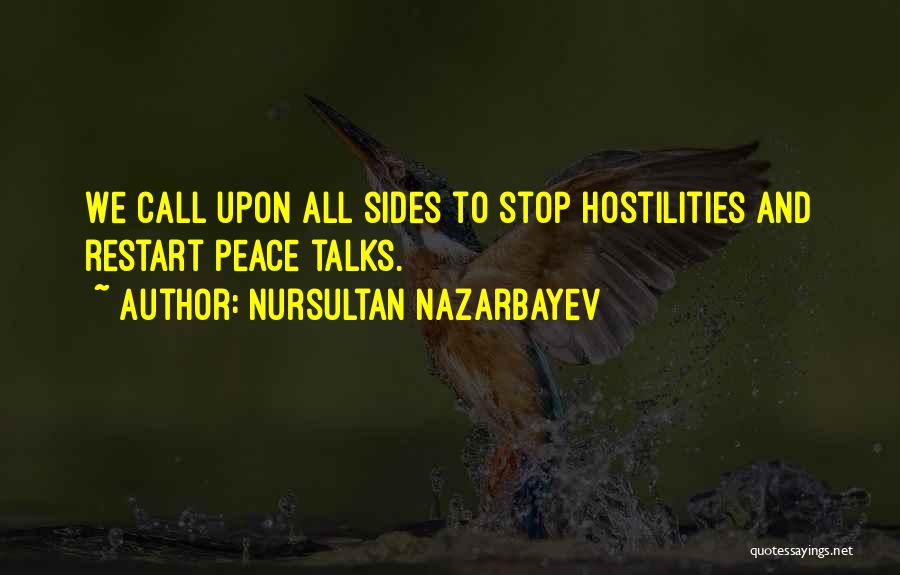 A Restart Quotes By Nursultan Nazarbayev