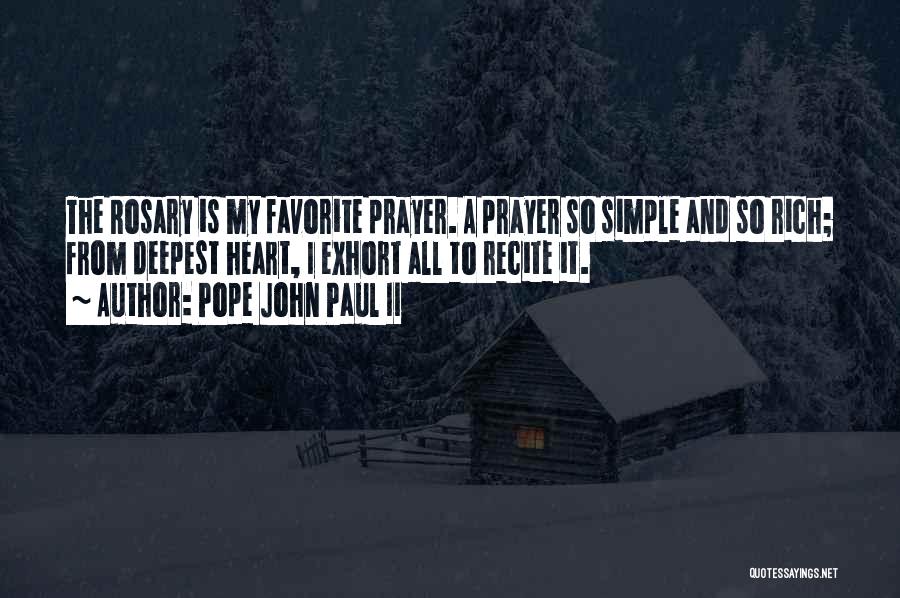 A Rich Heart Quotes By Pope John Paul II
