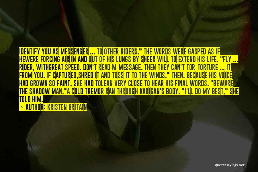 A Rider Quotes By Kristen Britain