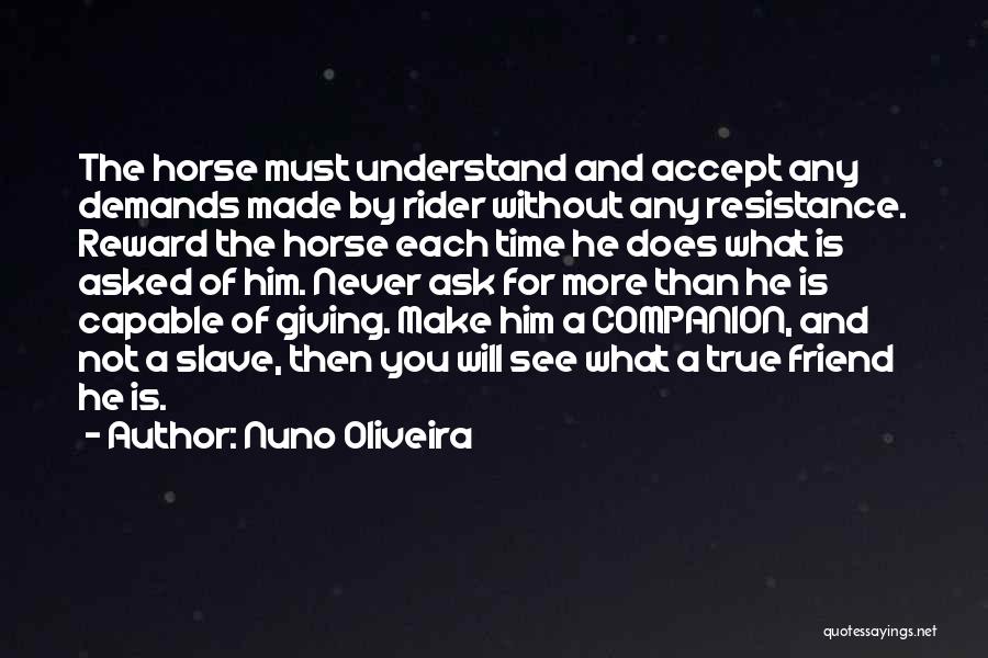 A Rider Quotes By Nuno Oliveira