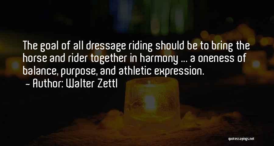 A Rider Quotes By Walter Zettl