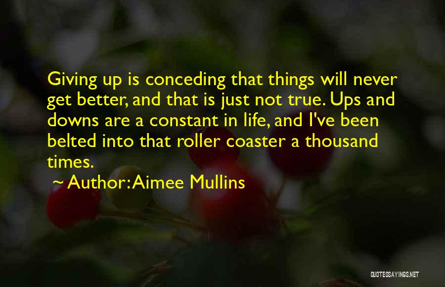 A Roller Coaster Life Quotes By Aimee Mullins