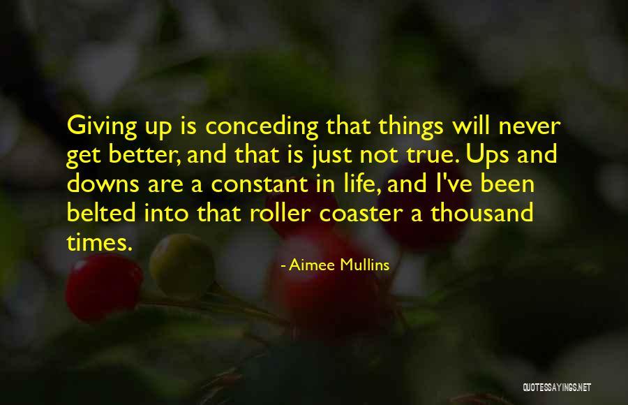 A Roller Coaster Life Quotes By Aimee Mullins