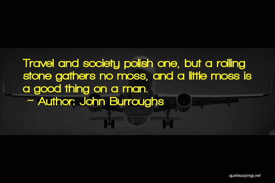 A Rolling Stone Quotes By John Burroughs