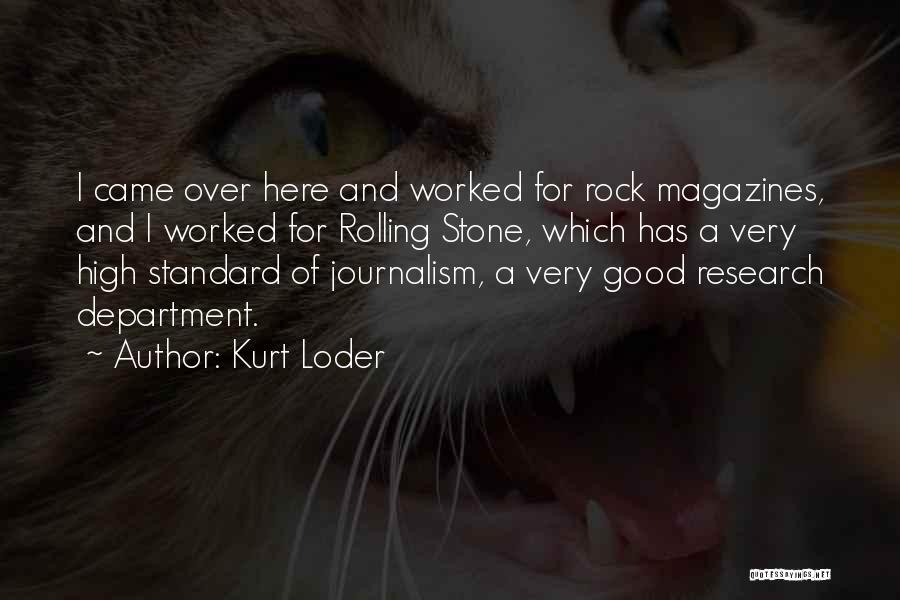 A Rolling Stone Quotes By Kurt Loder