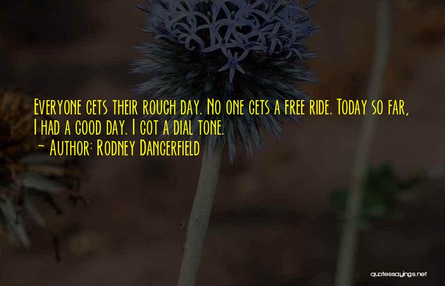 A Rough Day Quotes By Rodney Dangerfield