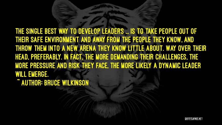 A Safe Environment Quotes By Bruce Wilkinson
