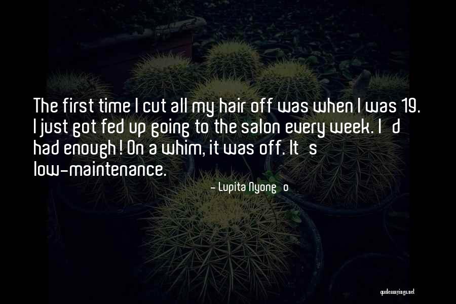 A Salon Quotes By Lupita Nyong'o A Salon Quotes By Lupita Nyong'o