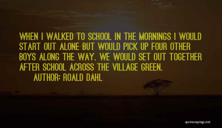 A School For My Village Quotes By Roald Dahl