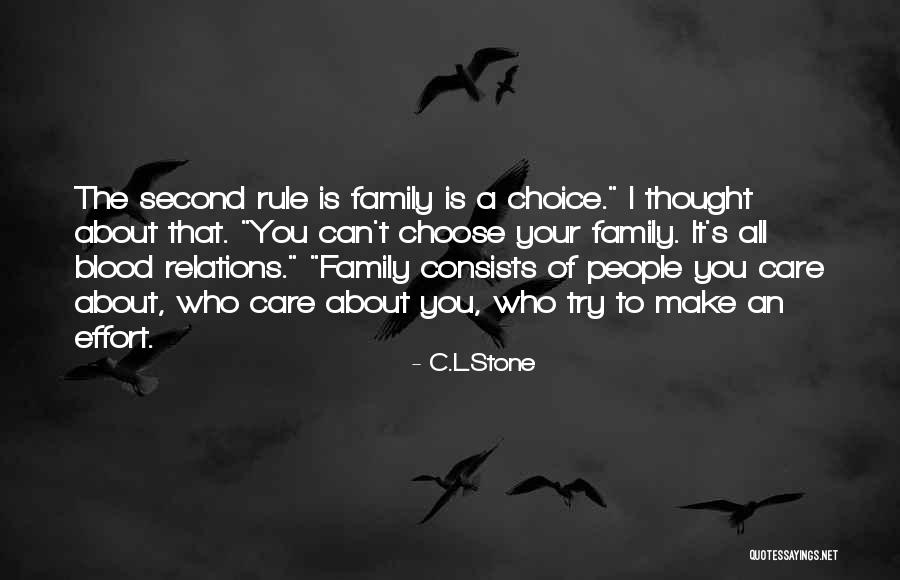 A Second Family Quotes By C.L.Stone