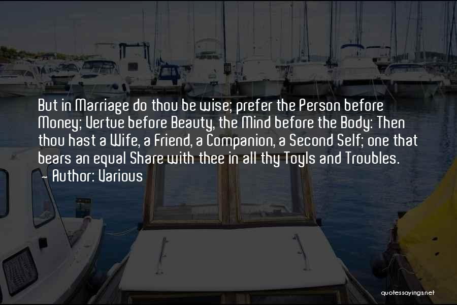 A Second Marriage Quotes By Various