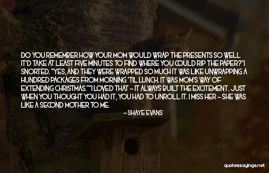 A Second Mom Quotes By Shaye Evans A Second Mom Quotes By Shaye Evans