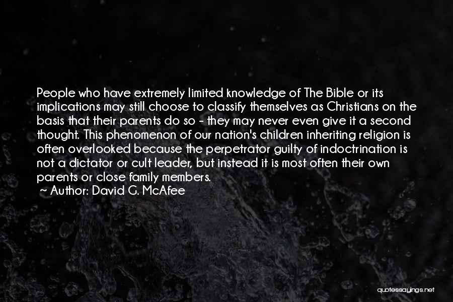 A Second Quotes By David G. McAfee