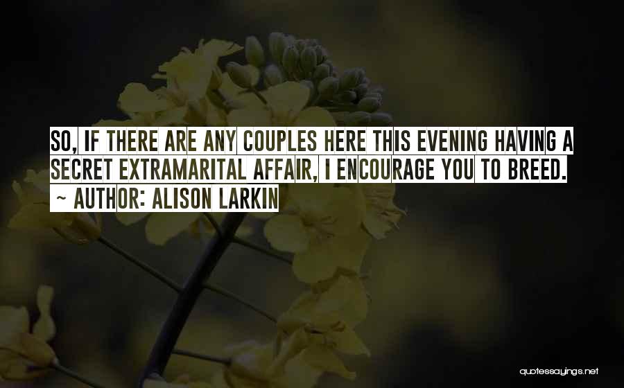 A Secret Affair Quotes By Alison Larkin