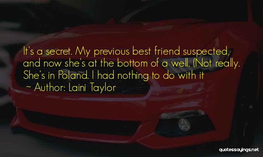 A Secret Friend Quotes By Laini Taylor