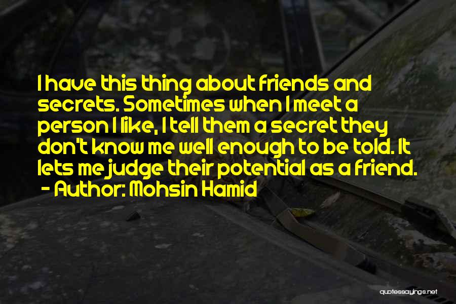 A Secret Friend Quotes By Mohsin Hamid